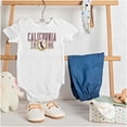 thumbnail image 3 of Preppy Varsity California State Map Romper Boys or Girls Infant Baby Brisco Brands 6M, 3 of 6
