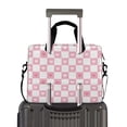 thumbnail image 2 of FORMRS 16" Laptop Bag Carrying Sleeve Case with Handle Travel Shoulder Briefcase, Pink Checkered Heart, 2 of 8