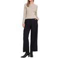 thumbnail image 2 of Suéter de manga raglán larga INSPIRE CHIC para mujeres 2025 Otoño Invierno, camiseta básica de punto acanalado, conjuntos XS color caqui, 2 of 6