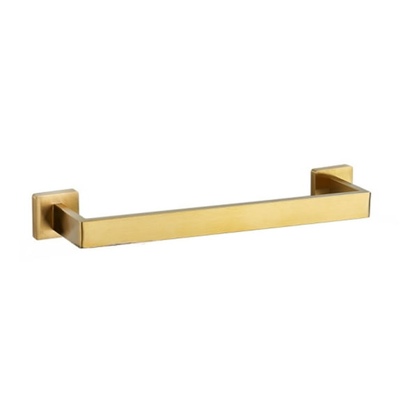 Inteprter Juego de herrajes para baño Soporte de pared de acero inoxidable Toallero Anillo Soporte de papel Perchero multifunción para albornoz Almacenamiento y organización del hogar Barra de oro