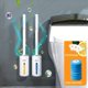 thumbnail image 3 of 1pc Bathroom Accessories Equipped With Multiple Brush Heads, Powerful Decontamination And Cleaning Brushes With Fragrance, Non Perforated Wall Mounted Long Handle And Bracket, Disposable Toilet Brush, 3 of 4