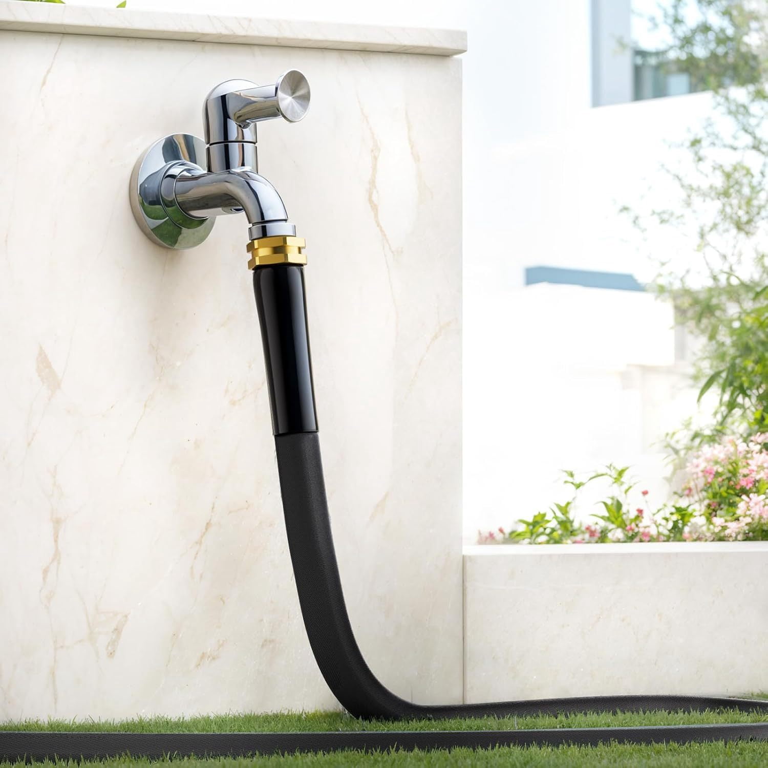 25Ft High Pressure Non-Extendable Garden Hose, Ultra-Light & Flexible Flexible Water Hose for Car Washing & Gardening