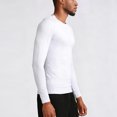thumbnail image 4 of BELTNOV Men's Athletic Compression Long Sleeve Shirt Quick-Dry Stretch Workout Base Layer Moisture Wicking Thermal Undershirt for Gym Running White, 4 of 4