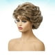 thumbnail image 2 of Peluca de pelo rizado con flequillo corto y oblicuo de fibra química, elegante accesorio para la cabeza para mujer y niña (como se muestra), 2 of 7