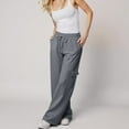thumbnail image 2 of Gibobby Wide Leg Yoga Pants with Pockets for Women Loose Comfy Flare Sweatpants High Waist Stretch Pants(Dark Gray,XL), 2 of 5