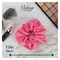 thumbnail image 5 of Motique Accessories Jumbo Cotton Scrunchie Hair Tie - Pink, 5 of 5