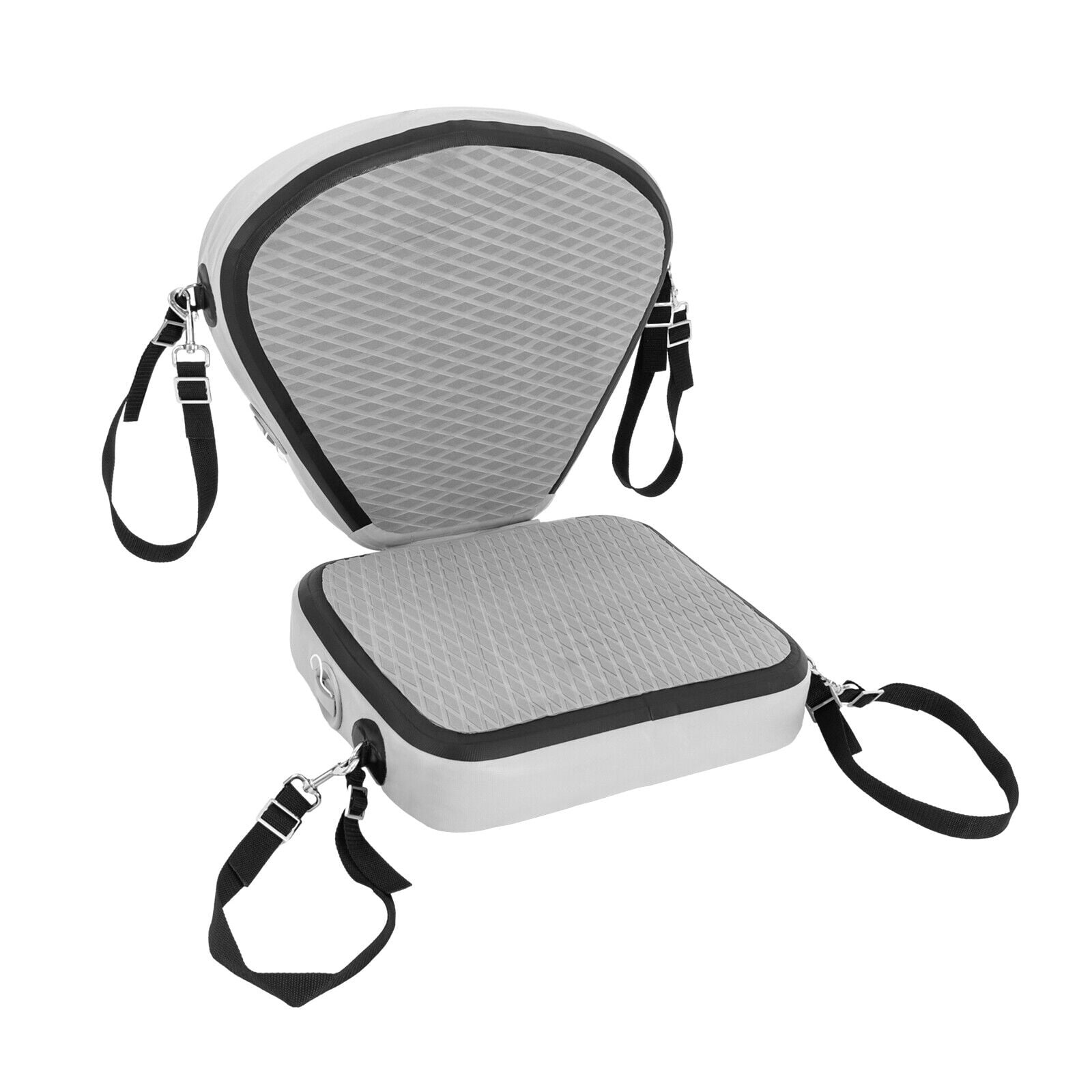 Grey Adjustable Kayak Seats, Thicken Seat Cushion for Kayak, Padded Kayak Seat With 304 Stainless Steel Hooks