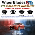 thumbnail image 2 of 2023 Kia Rio Beam Wiper Blades Wipers w/1yr Warranty (Set of 3) w/Rear Wiper, 2 of 5