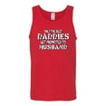 thumbnail image 2 of Wild Bobby, Only the Best Daddies Gets Promoted to Husband, Father's Day, Men Graphic Tank Top, Red, 3X-Large, 2 of 3