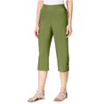 thumbnail image 1 of Alfred Dunner Womens Chipre Casual Chino Pantalones, Verde, 18 Alfred Dunner chino, 1 of 2