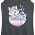 thumbnail image 3 of Instant Message - Kawaii Ramen Shiba Inu - Women's Racerback Tank Top, 3 of 6