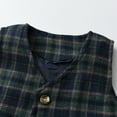 thumbnail image 6 of Tisuna Solid Color Gentleman Outfits For Toddler Boys Short Sleeve Lapel Collar Shirts Button Down Vest Elastic Waist Shorts Set Comfortable Little Boys Summer Clothes Army Green, 6 of 7