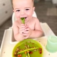 thumbnail image 2 of Juego de cucharas de entrenamiento Cuchara corta y tenedor Green Sprout, 2 of 5