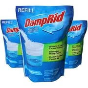 DampRid Refill Fragrance Free Moisture Absorber, 42 oz Bag, White, 3 Count