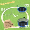 thumbnail image 4 of XMIKA Trampolines with Basketball Hoop, 15FT Trampoline for Kids and Adults, Outdoor Trampoline with Safety Enclosure Net, Lights, Sprinkler, 1500LBS Heavy Duty Recreational Backyard Trampoline, 4 of 8