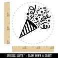 thumbnail image 2 of Party Popper with Confetti Self-Inking Rubber Stamp Ink Stamper - Fuchsia Ink - Small 3/4 Inch, 2 of 7