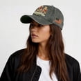 thumbnail image 7 of Minjewel Unisex 250th USA Anniversary Adjustable Hat Patriotic Vintage Baseball Cap Distressed Washed For July 4th Celebration,Army Green, 7 of 7