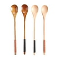 thumbnail image 2 of FACEGA 6Pcs Soup Spoons Wooden Spoons Teaspoons,Brown9, 2 of 2