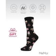 thumbnail image 6 of MeMoi Sweet Treats Cake Bamboo Blend Crew Novelty Socks - Womens - Female, One Size, Black, 6 of 7