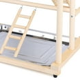 thumbnail image 5 of TFCFL 3 Layers Bird Playground Parrot Playstand Birds Play Stand Bird Perch Gym Wood, 5 of 12