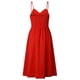 thumbnail image 5 of Gibobby Vestido largo de playa de verano para mujer Vestido veraniego bohemio para mujer, vestido informal de verano, cuello redondo, sin mangas, vestido sin mangas, v(Rojo,CH), 5 of 5