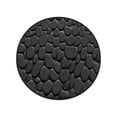 thumbnail image 2 of 31.4 Inch Round Cobblestone Bathroom Mat Rug, Memory Foam Bath Mat Cobblestone Embossing, Water Absorbent, Non-Slip, Quick Dry, Machines Washable Bath Rug, 2 of 6