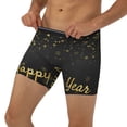 thumbnail image 3 of Cauagu Happy New Year Print Men's Boxer Briefs, Funny & Cute Underwear Elastic Waistband Briefs Ideal Gift for Men,1-Pack, 3 of 7