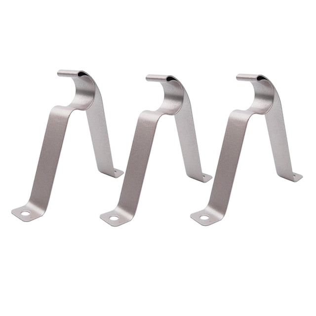 soportes de pared de barra de cortina Soportes De Barra De Cortina Ajustables De 19-25 Mm Soportes De Barra Ciega De Ventana Decoración Del Hogar 22 Mm Plateado Magideal soportes de pared de barra de cortina