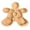 A-Gingerbread man, variant on Halloween Ghost Shaped Wooden Cutting Board, 10.24in Holiday Kitchen Tray for Party Serving and Decoration