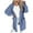 Blue, variant on Lovskoo 2024 Cardigan Sweaters for Women Loose Casual Long Sleeve V-Neck Color Blocking Knitted Open Front Oversized Button Lightweight Sweater Coat Cardigan Outwear Khaki