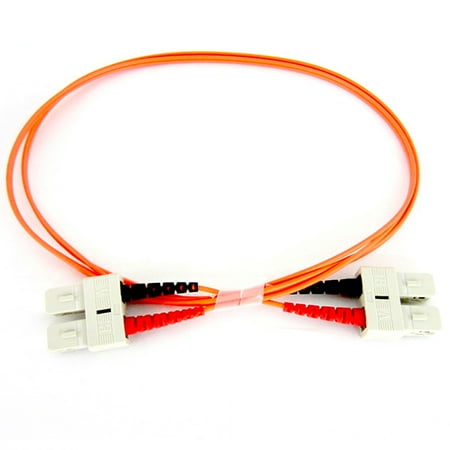Duplex Multimode Pvc 1 Meter - Fiber Optic Cable - Multimode Duplex 50/125 - OFNP Plenum - SC/SC - 1 Meter