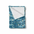 thumbnail image 2 of Blue Sky Soft Flannel Fleece Blanket, Ladybird Clouds Butterflies Jar Catching Hunting Animal Motifs Pattern, Cozy Plush for Indoor and Outdoor Use, 50" x 70", Sea Blue and Eggshell, by Ambesonne, 2 of 6