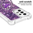 thumbnail image 3 of Funda para Samsung Galaxy A53 5G con Brillo Líquido Flotante, Purpurina, Parachoques y Anillo Giratorio Soporte, 3 of 5