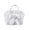 White, variant on Mini Polka Dot Tote Bag for Women Ruffle Cloth Small Bags Bowtie Slouchy Handbag with Inner Pocket for Travel Work Beach Shopping 7.09*3.15*5.12inch