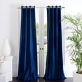 thumbnail image 4 of SAFAVIEH Moony Grommet Curtain Window Panel, 52" x 96", Blue, 4 of 5