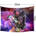 thumbnail image 3 of Tapiz de astronauta Trippy para colgar en la pared, tapiz de galaxia de fantasía, arte de pared Hippie, tapiz de pared espacial colorido, decoración del hogar brillar Hogar, 3 of 5