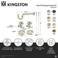 thumbnail image 4 of Kingston Brass KPK130P6 Trapeze Modern Plumbing Sink Trim Kit with P-Trap, Polished Nickel, 4 of 5