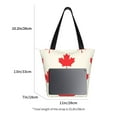 thumbnail image 5 of Gaeub Happy Canada Day Printed Tote Bag Grocery Bag Reusable Shoulder Bag with Zip for School Kitchen Park DIY, 5 of 9