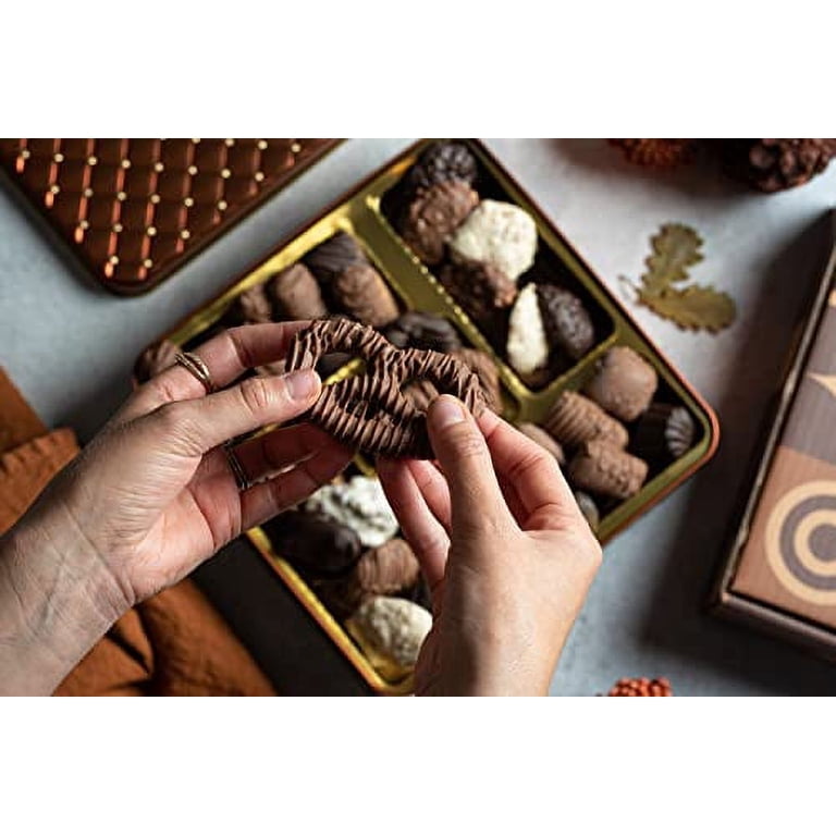 BONNIE AND POP Chocolate & Dried Fruit Gift Bundle - Assorted Truffles & Fruit Tray In Keepsake Tin 2 thumbnail image