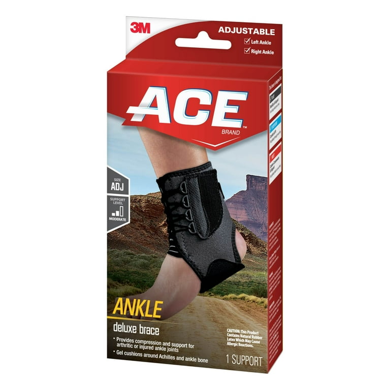 BLS ACLSセット ACE Brand Deluxe Ankle Brace, Adjustable, Quick Lace