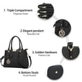 thumbnail image 3 of Monederos y bolsos KKXIU con asa superior y hombros negros, 3 of 7
