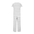 thumbnail image 3 of Besolor Womens Stripe Pajamas 2 Piece Nightwear Short Sleeve Side Split Tops and Pants Sleepwear Soft Pjs Sets, 3 of 9