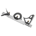 thumbnail image 4 of Regla de ángulo cuadrado de combinación 300mm Yuarrent acero inoxidable móvil horizontal accesorios de herramientas de medición multifuncionales, 4 of 6