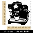 thumbnail image 2 of Espresso Machine Coffee Square Rubber Stamp Stamping Scrapbooking Crafting - Medium 1.75in, 2 of 7