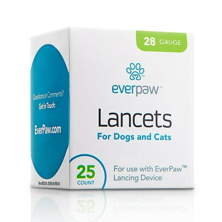 EverPaw Diabetes Blood Glucose Lancets, 28 Gauge for Pet Testing in Dogs and