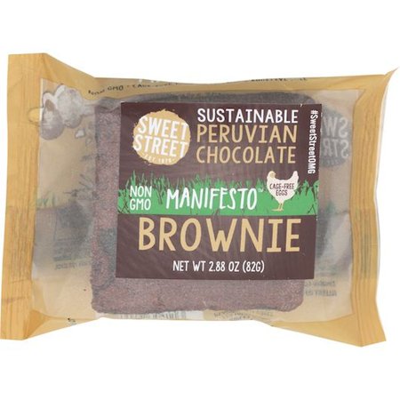 Sweet Street Peruvian Chocolate Manifesto Brownie 2.88 Ounce — 48 per Case.