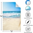 thumbnail image 4 of Summer Seaside Tea Towels Set of 1 Beach Sand Kitchen Dish Cloth with Hanging Loop, 18"x28"Lint-Free Absorbent Towel for Kitchen Drying Wiping and Cleaning, 4 of 6