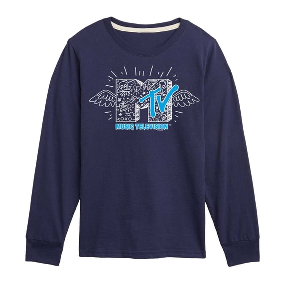 MTV Logo - Doodle M - Toddler And Youth Long Sleeve Graphic T-Shirt