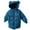 Navy, variant on AUNVITO 2025 Trendy Children's Solid Color Hooded Cotton Jacket With Medium To Long Length And Thick Velvet Zipper Cover