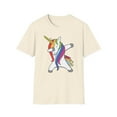 thumbnail image 2 of Unicorn Dabbing, Gildan Unisex Softstyle T-Shirt, Funny Graphic Tee, S-3XL, 2 of 6